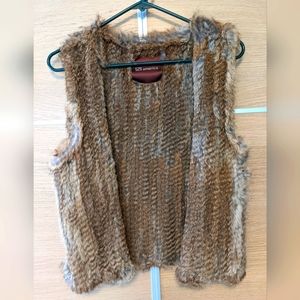 525 America real fur vest, size M